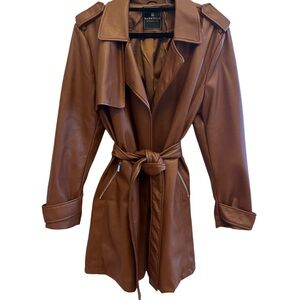 Bagatelle Collection Vegan Leather Coat (Size XL)
